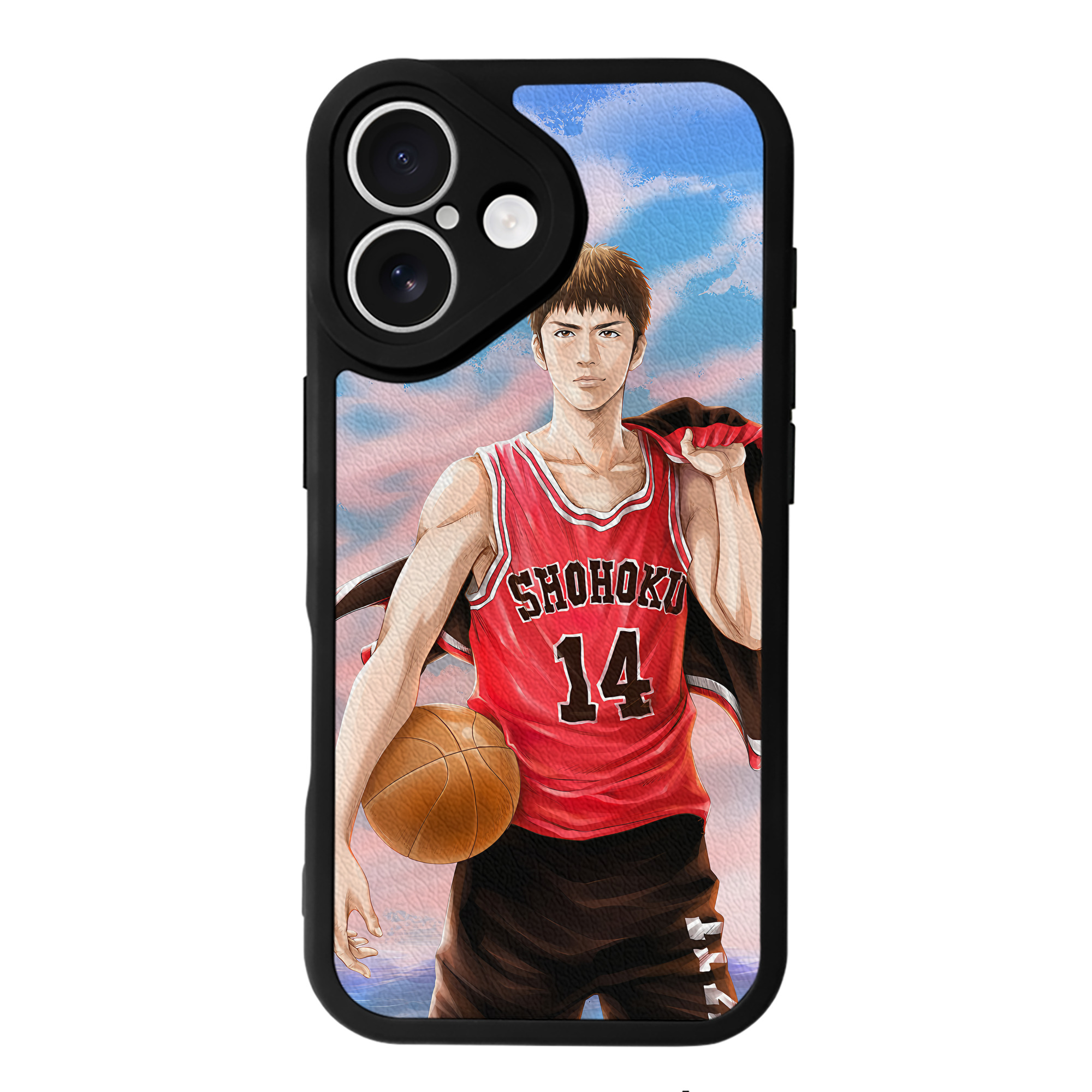 （画像用） SLAM DUNK／スラムダンク 【iPhone 16シリーズ対応】シリコンスマホケース（レザー調） 材質：シリコン